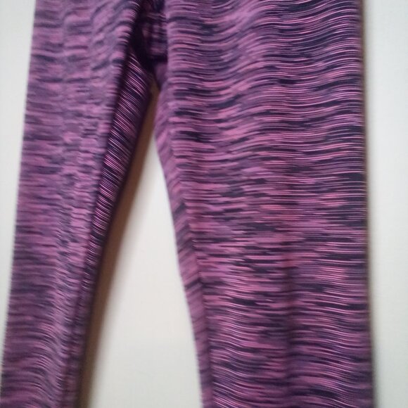 Jockey Leggings Women S Active Athletic Pattern Black Pink - Picture 8 of 14